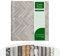 CV Cusion Vinyl Flooring | PVC Decking Roll, Non-Slip Laminate Floor Covering (Foamed) Chevron Oak 907M Elegant Wood Effect Textured Surface Flooring (100 x 150 cm)