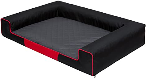 Hundsäng hundkorg hundsoffa hundmadrass hundkudde liggande kudde viloplats hundkoja hundsovplats hundplats 100 x 66 cm