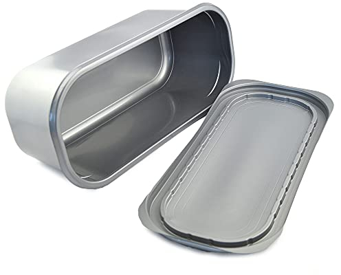 Lot de 25 bacs 5 litres pour crème glacée grise, dimensions 348 x 158 x (H) 128 mm + couvercle bac à emporter pour glaces et aliments