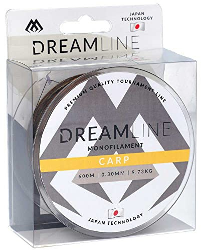 Mikado Karpfenschnur DREAMLINE CARP 0,30mm-0,40mm / 600m Angelschnur Feederschnur Monofil TOP (0,30mm/9,73kg/600m)