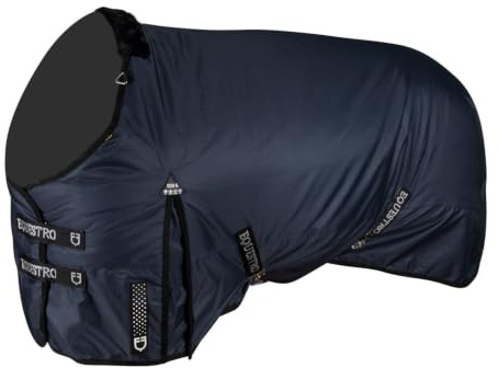 Equestro Coperta da Paddock antistrappo Modello Alberta 145 cm, Blu Navy