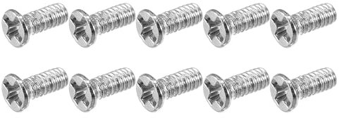 METALLIXITY Tornillos Pequeños (M1.2 x 3mm) 350Pcs, Tornillos De Cabeza Plana Phillips De Acero Al Carbono - para Gafas, Relojes Y Otros Electrónicos Pequeños, Plateado