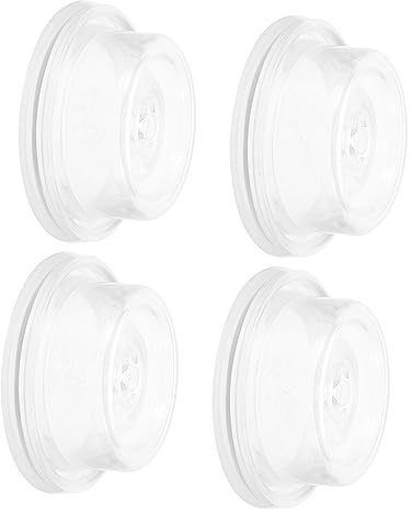 IWOWHERO 4pezzi Ciotola in Silicone Parte Trasparente Accessori in Silicone Ciotole Per Allattamento Al Seno Forniture Per Allattamento Al Seno Accessori Per Coppe Per Neomamme Utensili