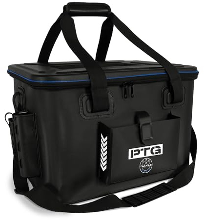 Pro Tackle Eva Bag - Tackle Bakkan - Stilvolle und durchdachte Angeltasche mit Rutenhaltern, Zangenhalter (41x26x26cm (25L))