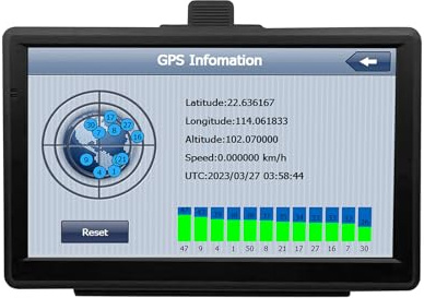 7 Inch Sat Navs for Cars, Truck, 7in HD GPS Navigation with UK Europe Maps, Lifetime Free Updates, Satnav support Postcode Search, Voice Guidance, Speed Camera Alert, Lane Guidance Assist, POI