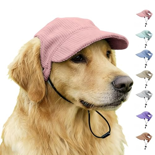 Berretto da baseball per animali domestici con fori per le orecchie, multicolore, cappello da sole per cani e gatti, per l'estate e l'autunno, cappellino da baseball per cani e giocattolo da spiaggia