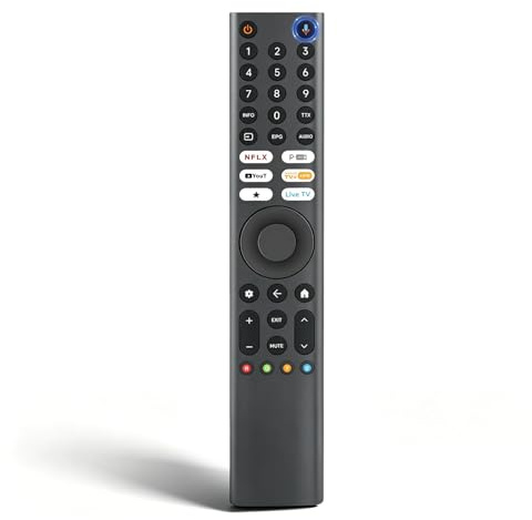 Telecomando di ricambio premium per Xiaomi Smart TV da 32 pollici, controller TV per home theater, con controllo vocale e Bluetooth per Xiaomi TV Fire TV, Fire TV Pro, F2 TV