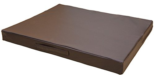 CopcoPet Hundematte Jumbo Orthopädisch Braun 150 x 100 x 8 cm – Robustes Kunstleder – Waschbar, rutschfest & pflegeleicht – Für große Hunde, Wohnung, Garten, Transportbox – Extra dick