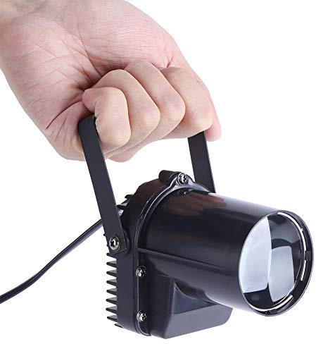 Fdit 12W Faretti a LED a Fascio di Luce per Esterni Flag Flag Bianco Puro Super Luminoso Specchio Faretto a Sfera Angolo a Fascio Stretto LED Rotondo Faretto Mini Stage Lights Spotlight