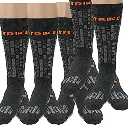 Instrike Essential 5er Pack Skate Socken lang und warm für Hockey oder Eishockey L (43-46)