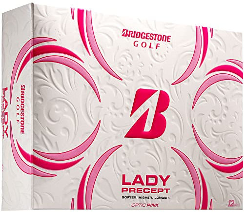 Bridgestone Golf Lady PRECEPT Bolas DE Golf, Mujeres, Rosa, Paquete de 12