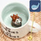 Arawat Faultier Tasse Geschenk Lustige Kaffeetasse 3D Tier Keramiktasse 350ml Teetasse mit Löffel & Untertasse Kaffeetasse süße Teetasse Geburtstagsgeschenk für Freund Frau Mann