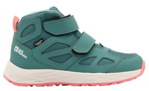 Jack Wolfskin Unisex Kinder Woodland 2 Texapore Mid Vc Walking-Schuh, Jade Green, 39 EU