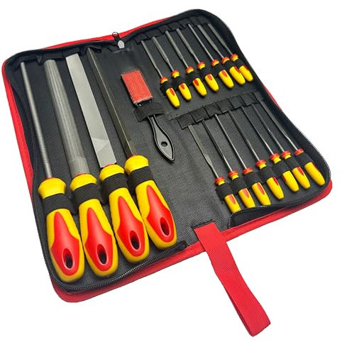 Starrett SEF-19 Engineer's File Set for Wood, Metal & Other Materials - 19-Pieces