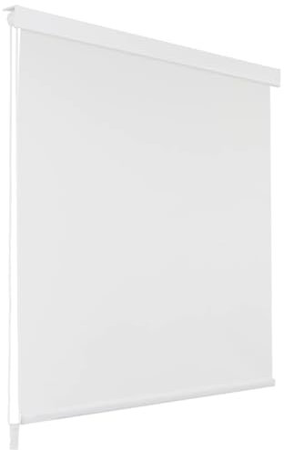 Sufrk Shower Roller Blind 100x240 cm White,Waterproof Wet Room Bathroom Heavy Duty Shower Curtain,Anti Mould Mildew Resistant,Washable and Easy Dry
