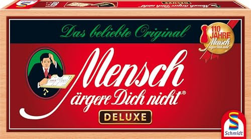 Schmidt Spiele 49453 Mensch ärgere Dich Nicht Deluxe Version Family Game