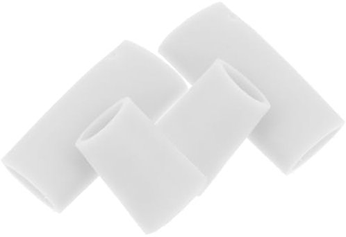 TOVINANNA 2 Paar aus Silikon Gaming-Fingerhandschuhe Daumenschutz nähen Gaming-Ärmel fingerschutz silikon fingerkuppen schutz medizinische Fingerärmel Kieselgel Weiß