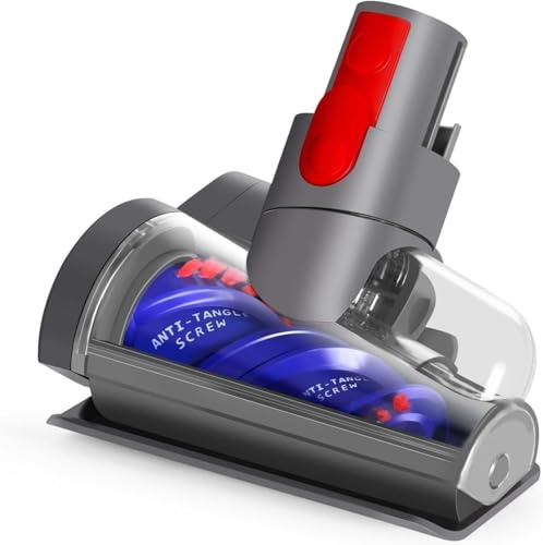 Mini Cepillo Motorizado Anti Enredos Compatible con Dyson V7 V8 V10 V11 V15 Gen 5 Aspiradora, Mini Boquilla Turbina para Colchones de Limpieza, Tapicería y Escaleras