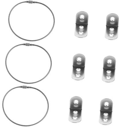 SUPVOX 3 Juegos De Dispositivos Anticaída Para Muebles Infantiles Estanterías Fijaciones De Pared Para Muebles Anclajes De Seguridad Para Estantes Correas Para Kit