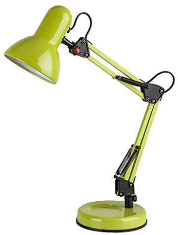 Skrivbordslampa Samson metall metall grön B: 37cm H: 49cm med inbyggd omkopplare