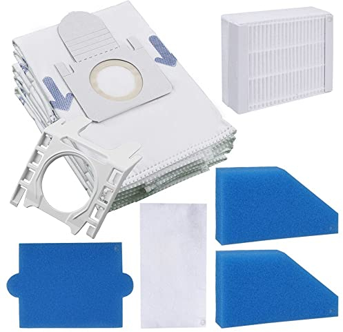 SPARSET - 5 Hochwertige Staubsaugerbeutel + Halterung + Filterset - Für Thomas Aqua Pet & Family, XT
