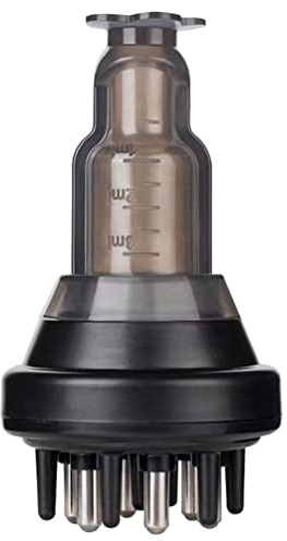 minkissy Öl Applikator Haare Haaröl Applikator Scalp Massager 2 In 1 Manuelles Kamm Massagegerät Haarpflege Haar Kopfhaut Root Comb Applicator Für Medizin Kopfflüssigkeit Ätherisches Öl Schwarz