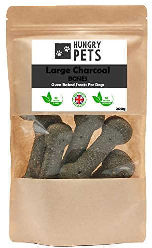 Large Charcoal Bones Dog Treat, 200g