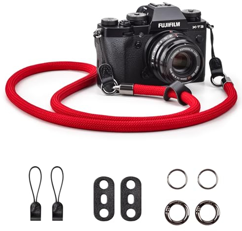 VOVMOEYA Correa Cámara, correa para el cuello y el hombro para cámara Fujifilm XS20 XT5 XH2S Canon EOS R6 R7 R8 R10 R50 Sony A6700 A7C II A7IV A7R IV