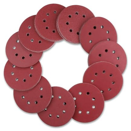 150 Pezzi Dischi Abrasivi 125mm: DEKOPRO 8 fori Carta Vetrata per Levigatrice per Legno, 60, 80, 100, 120, 150, 180, 240, 320, 400, 600 grani
