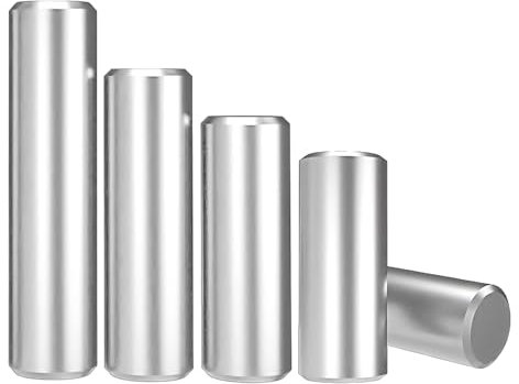 Qrity 100 Pièces Goupilles Cylindriques M1,5x10mm Goujon Broche en Acier Inoxydable, Cylindrique Étagère Support pour Positionnement et une Connexion Précis
