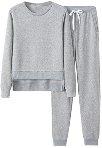 Femmes Casual Sport Sweat Pantalon Ensemble Deux Pièces Costume Crop Tops + Pantalon Gants en Dentelle avec Strass