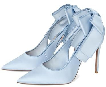 Steve Madden Womens Teacup, Blue Satin, 5 UK