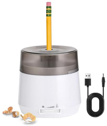 demaxiyad Sacapuntas Eléctrico - para Oficina en Casa,Accesorio Eléctrico para Afilar | Para Escuela, Oficina, Adolescentes, Profesores, Hombres, Mujeres, Niños, Niñas,
