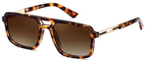 FEISEDY Polarised Sunglasses Mens Womens Retro Pilot Designer Shades B0377