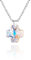 Collar Infantil Con Colgante De Cruz En Cristal Y Plata De Ley