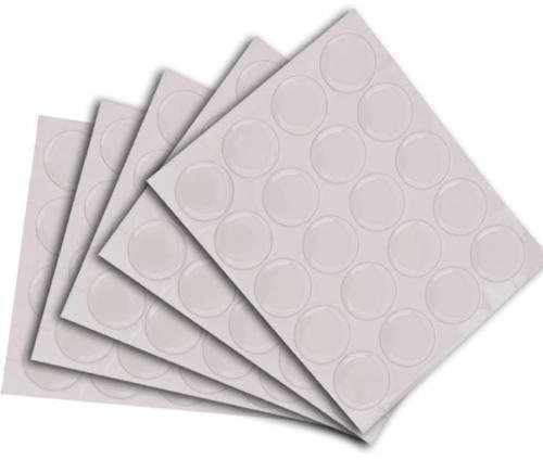 Yoogeer 100Pcs 1 Round Stickers 3D Clear Epoxy Adhesive Circles Bottle Cap Anti-Scratch
