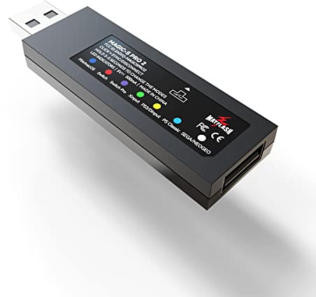 MAYFLASH MAGIC-S PRO 2 Wireless Bluetooth USB Adapter for PS4, Switch/Switch 2, macOS, Windows, Raspberry Pi, Compatible with Xbox Series X & S Controller, Xbox One Bluetooth, PS5 Controller and more