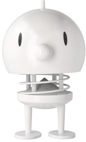 Hoptimist Speaker, Bluetooth Lautsprecher Design, Kabellos, Musikbox Erwachsene, 15 x 15 x 23 cm, X-Large, Soft Weiß