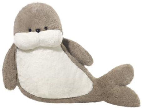 Siegel Plüschtier,Seal Pillow,niedliche Robbe Pillow,Stuffed Animals Seal Plush Toy, Niedliche Cartoon Robbe Kissen Gefüllt Plüsch Plüschtier, für Kinder Freunde und Familie (38x33 cm,Siegel)
