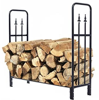 Firewood Rack Large Firewood Rack Fireplace Tool Accessory Rack Indoor Outdoor Wood Holder Storage Rack for Indoor Wood and Hearth Logs Log Rack