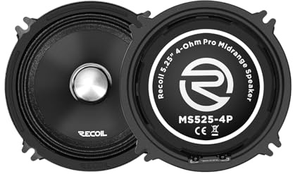 RECOIL MS525-4P Altavoces Medios Coche Pro Audio 13cm (5.25) 320W 4 Ohm