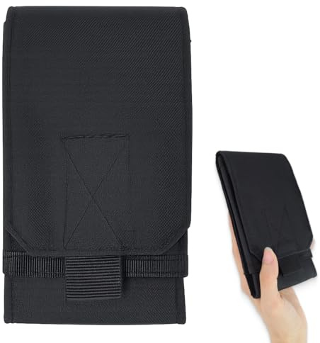 Porta Cellulare Da Cintura,Sacchetto della Clip Verticale Custodia,Borsa Da Uomo Sacchetto per Cellulari, Multiuso per Smartphone Moderni, Accessorio Ideale per Outdoor, Lavoro e Uso Quotidiano