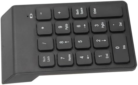 Yctze Keypad Numérico con Receptor USB: Diseño Semimecánico de 18 Key, con Batería para Uso de la Oficina y los Juegos