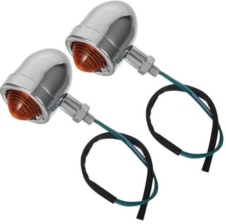 CIYODO 2piezas Luz Indicadora Retro para Motocicleta Luz Delantera y Trasera Lámpara Señalizadora de Luces Intermitentes para Motocicleta