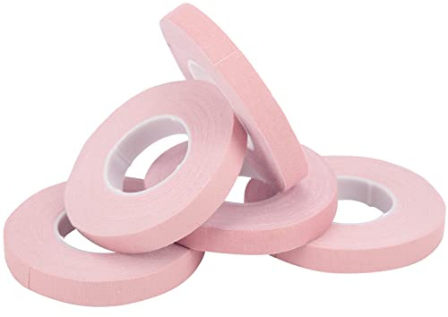 SPYMINNPOO Fingertejp, 5 Rullar Bomullsadhesiv Gips för Stränginstrument, med Sax för Fingerskydd, Mjukt Tunt Material, Vegetabiliskt Limlager