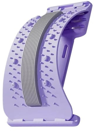 Genérico Estiramiento Lumbar – Herramienta de masaje portátil ajustable en 3 niveles | Corrector de caída, para cuello, hombros abovedados, hogar, oficina, deportes sentados sueño yoga