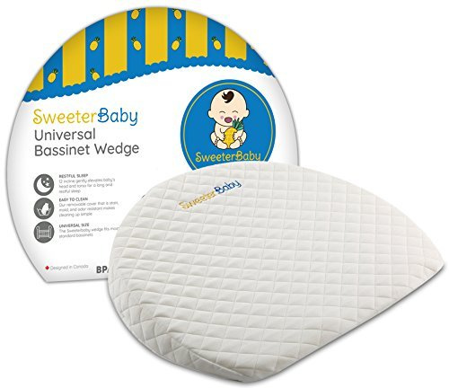 Sweeterbaby Pregnancy Wedge, Incline, with Removeable Cover, 15 x 12 x 2.6 inches
