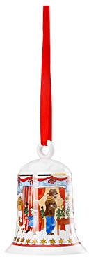 Weihnachtsmarkt Porzellanglocke 7 cm