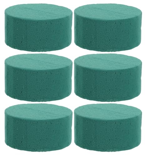 Milisten 6pcs Floral Foam Block Green Wet Foam Blocks Artificial Flower Arrangements Mud for Fresh Cut Florist