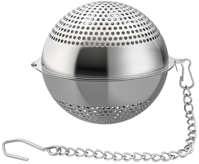 Lyxa SR Food Grade 304 Stainless Steel Mesh Tea Ball 2.1 Inch Tea Infuser Strainer Filter Diffuser for Loose Tea
